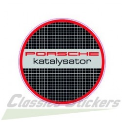 Porsche Katalysator Label