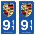 Kit 2 blasons Porsche 911