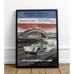 1950 Porsche Le Mans poster