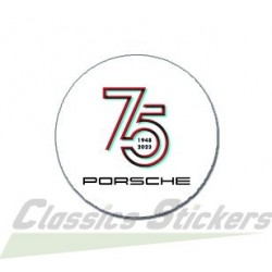 75 years round sticker