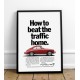 Porsche 356 advertising poster