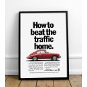 Advertising Porsche 356 poster