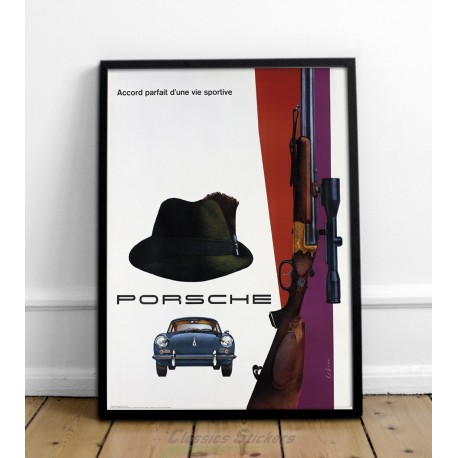 Advertising Porsche 356 poster