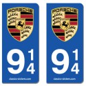 Kit 2 blasons Porsche 914