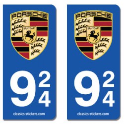 Kit 2 blasons Porsche 924