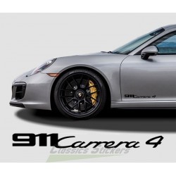 911 Carrera 4 lettering