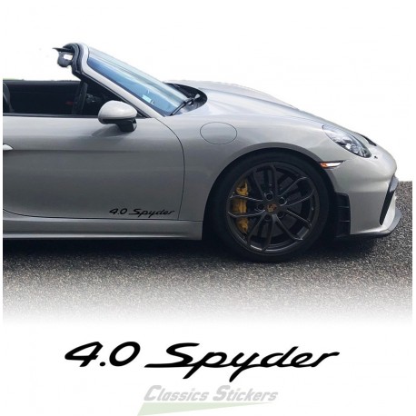 4.0 Spyder lettering