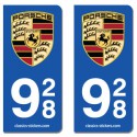Kit 2 blasons Porsche 928