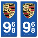 Kit 2 blasons Porsche 968