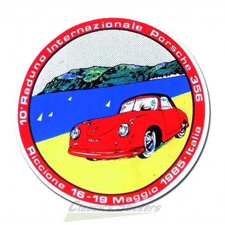 Sticker meeting international 356 Italie 1985