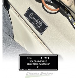 Color label 996 and Boxster