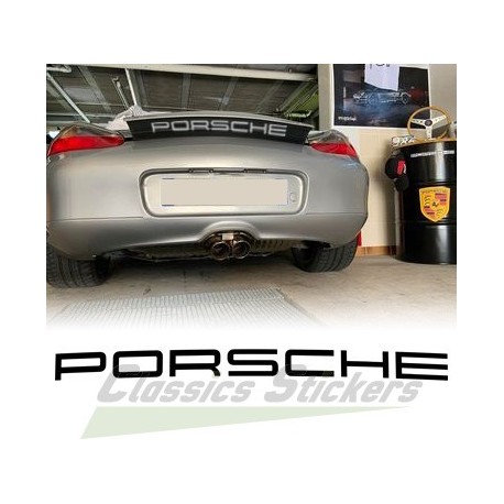 Boxster spoiler lettering