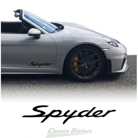 Spyder lettering