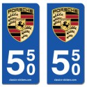 Kit 2 blasons Porsche 550