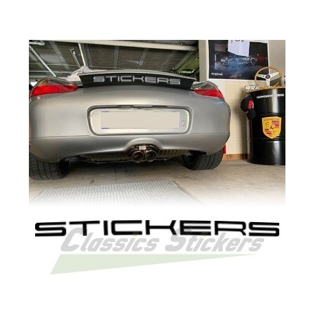 Boxster spoiler lettering