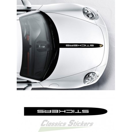 Bande capot Porsche