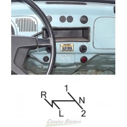 VW semi automatic gear diagram