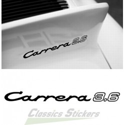 Carrera 3.6 lettering