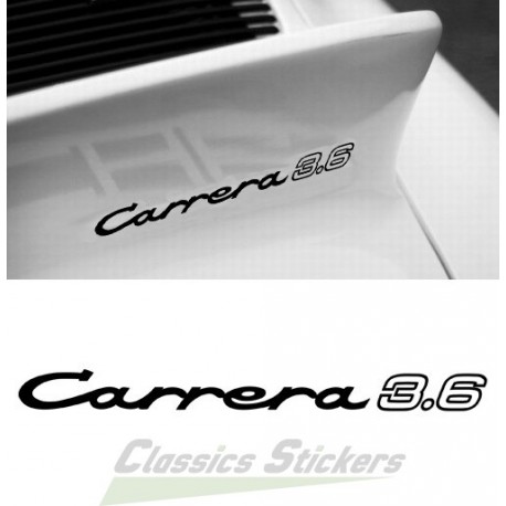 Carrera 3.6 lettering
