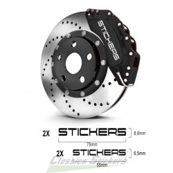Kit 4 stickers pour étriers de frein
