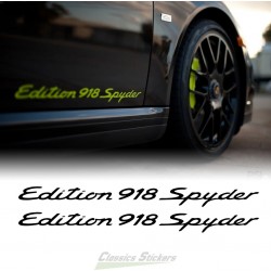 918 Spyder Edition lettering
