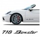 718 Boxster lettering