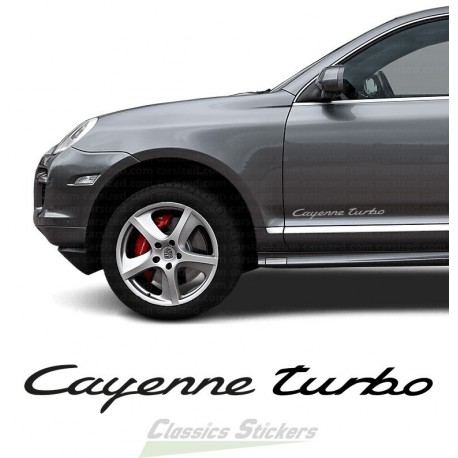 Cayenne Turbo lettering