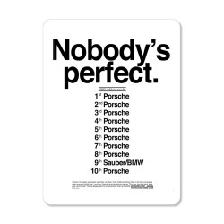 Sticker Nobody's perfect