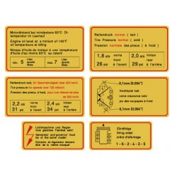 Pack adhésifs traverse moteur 911S