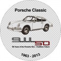sticker 50 years anniversary Badge
