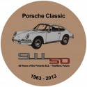sticker 50 years anniversary Badge