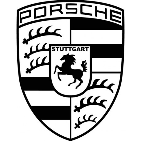 Logo Porsche vitre arrière